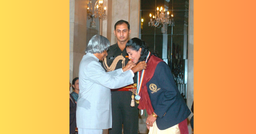 Awards during the republic day parade