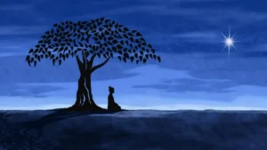 buddha under tree