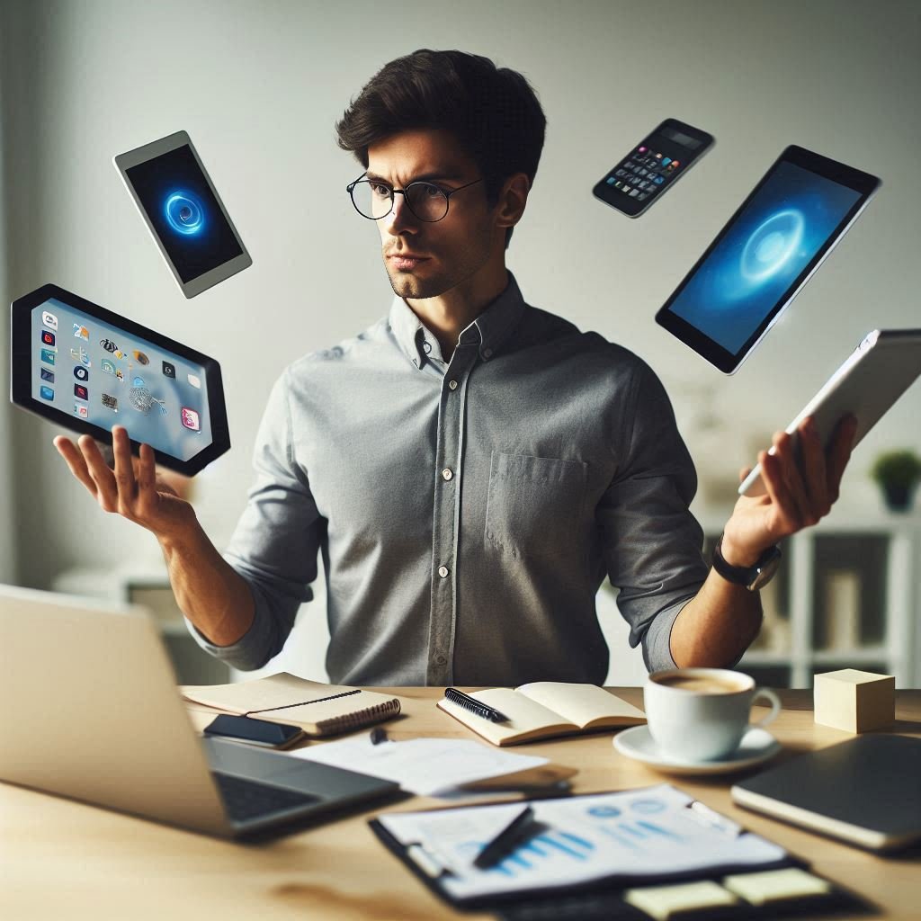 Multitasking of digital devices