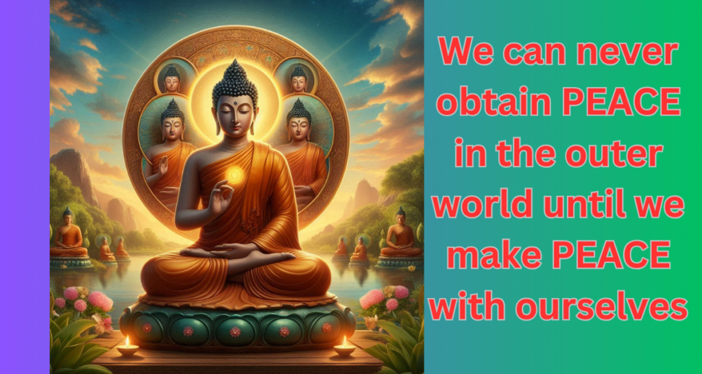 As per Buddha's teachings, how can one achieve tranquility?