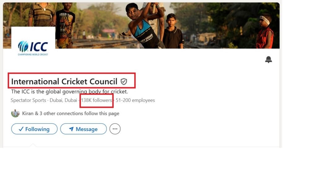 ICC followers on linkedin